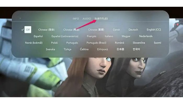 Disney Plus Subtitles
