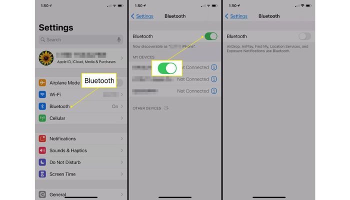 Turn off Bluetooth when not in use