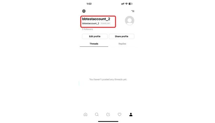 change your threads username
